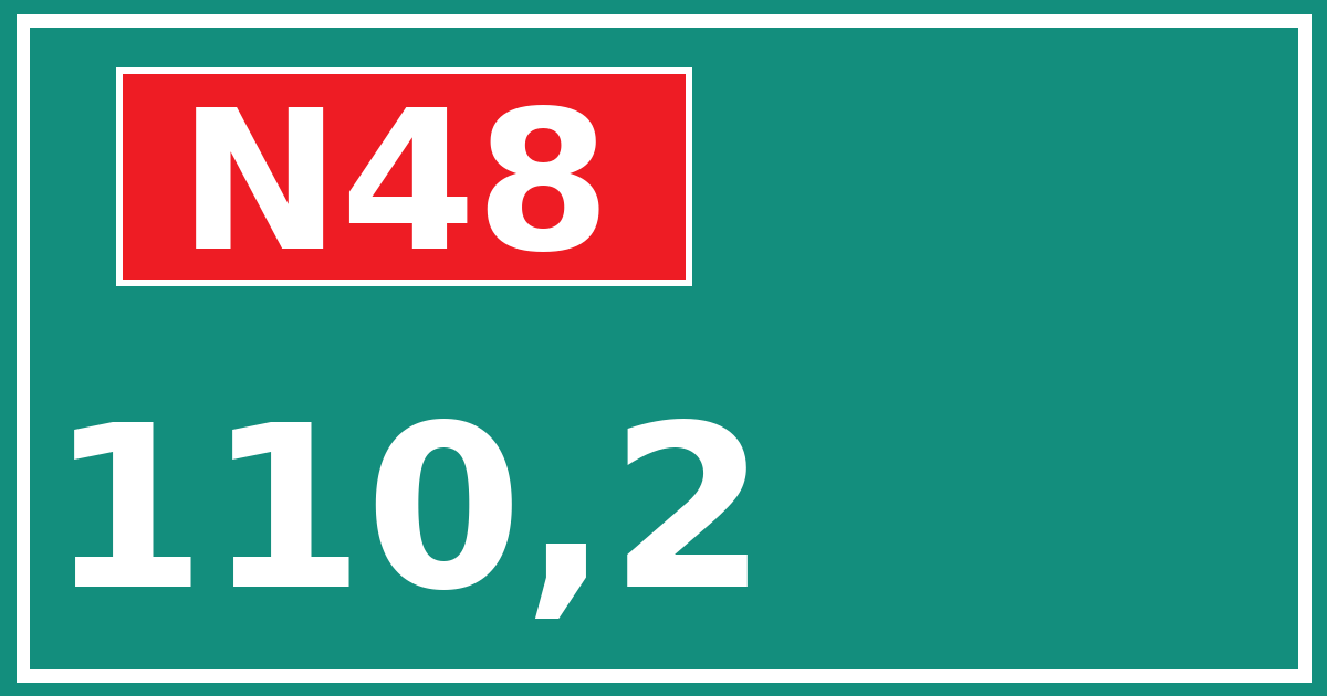 Hectometerbord N48 110,2