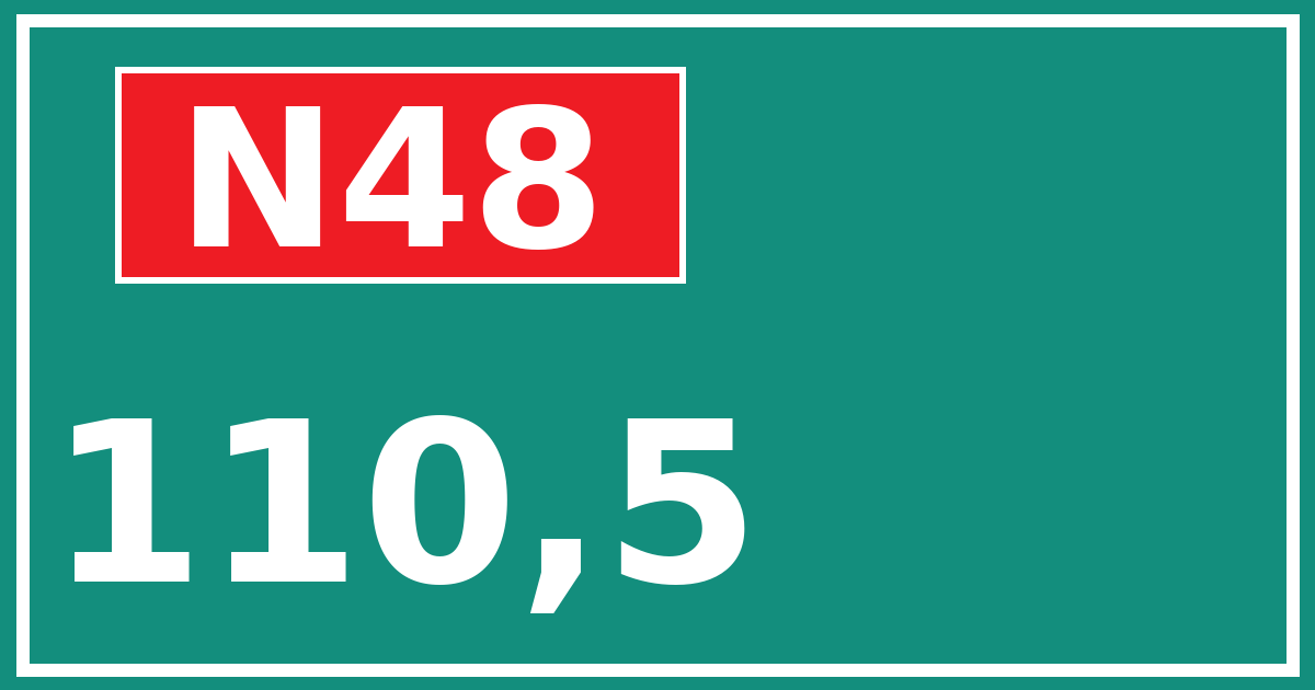 Hectometerbord N48 110,5