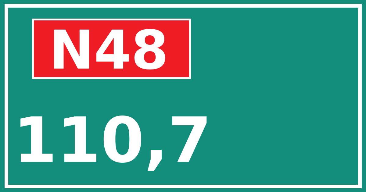 Hectometerbord N48 110,7