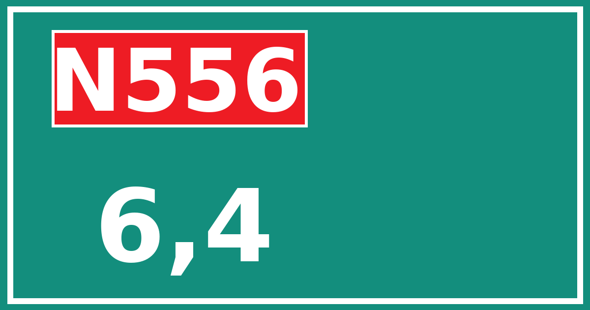 Hectometerbord N556 6,4