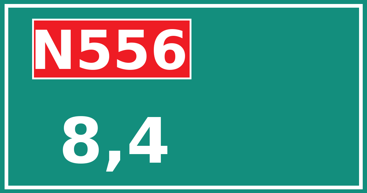 Hectometerbord N556 8,4