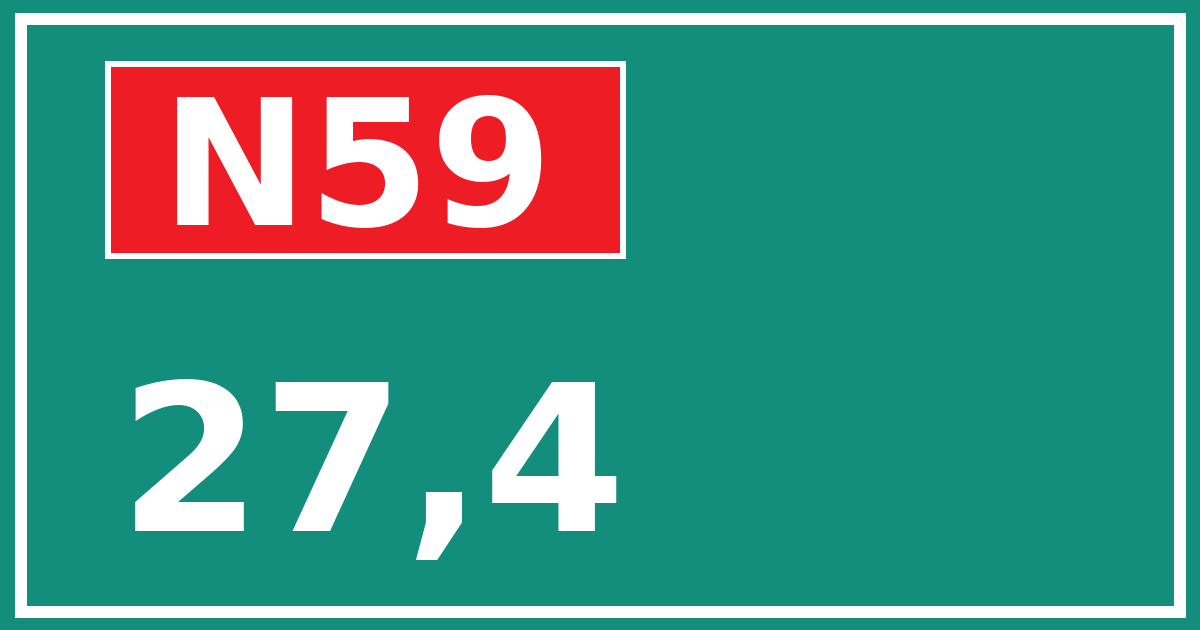Hectometerbord N59 27,4