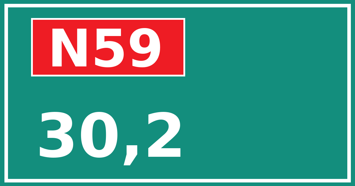 Hectometerbord N59 30,2