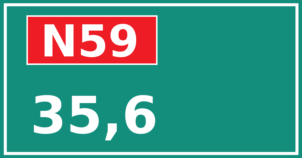 Hectometerbord N59 35,6