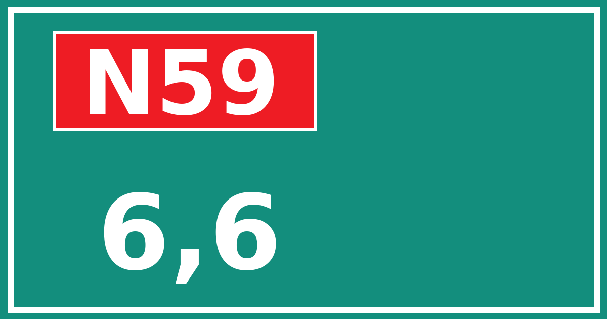 Hectometerbord N59 6,6