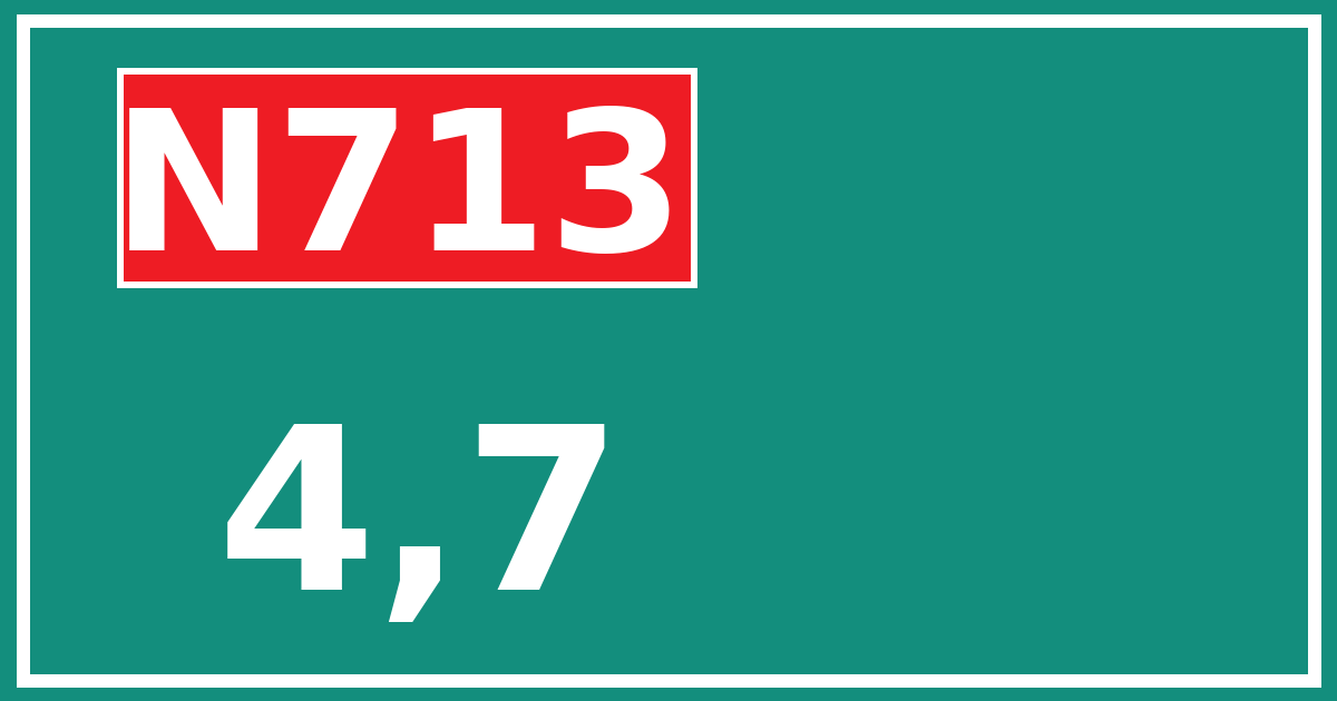 Hectometerbord N713 4,7