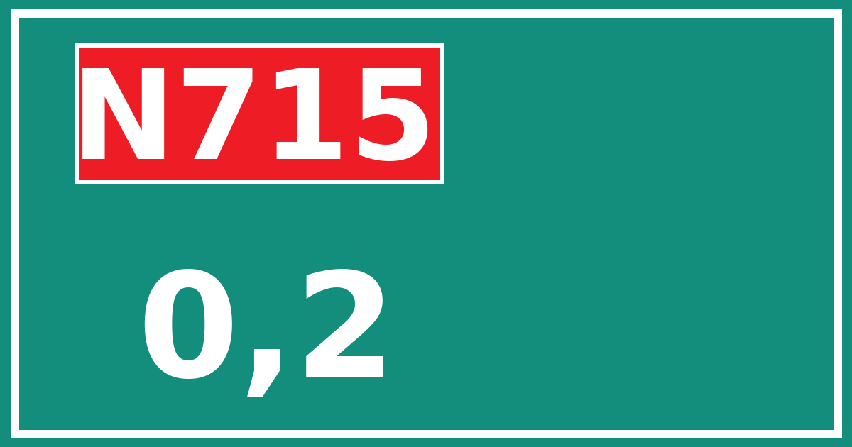 Hectometerbord N715 0,2