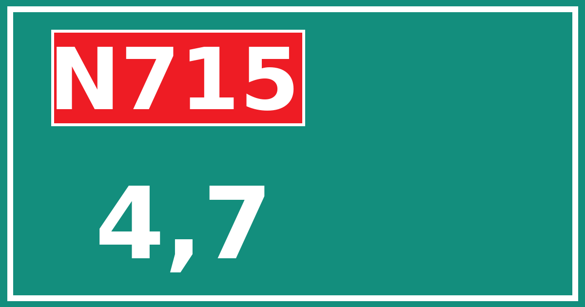 Hectometerbord N715 4,7