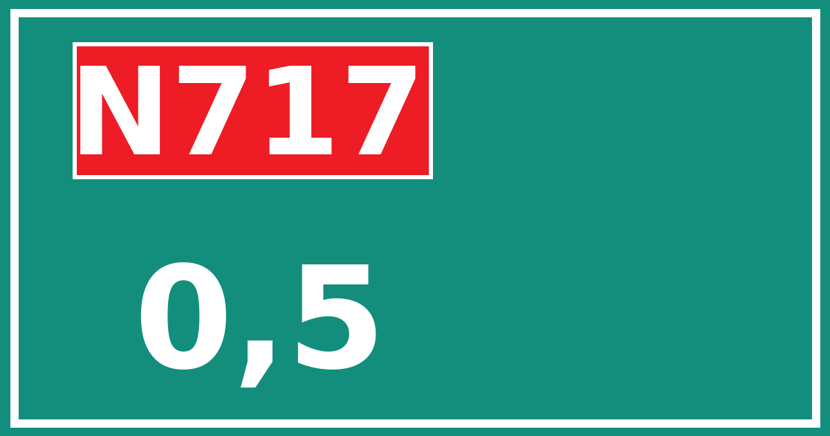 Hectometerbord N717 0,5