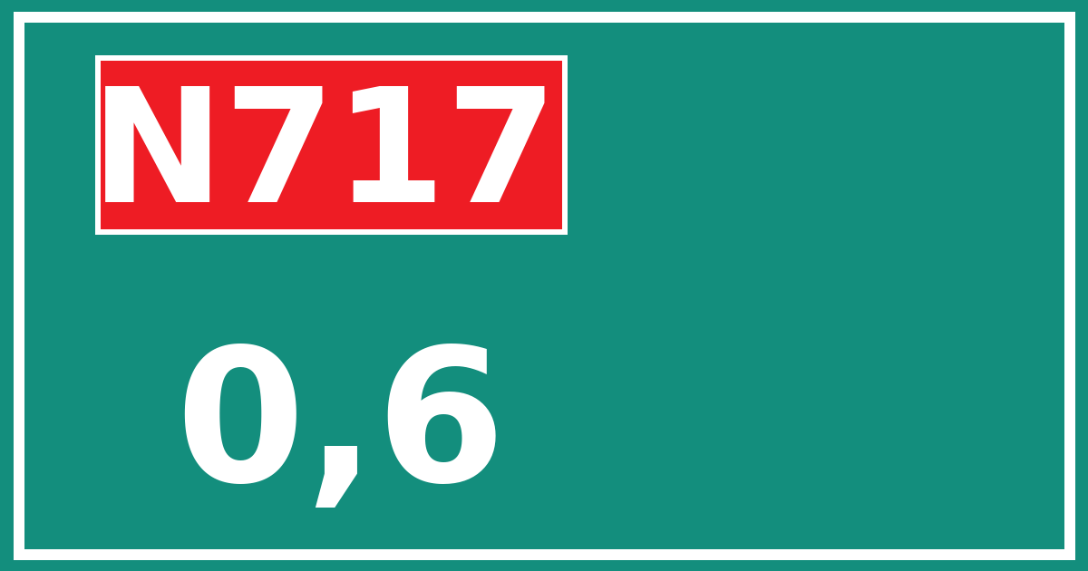 Hectometerbord N717 0,6