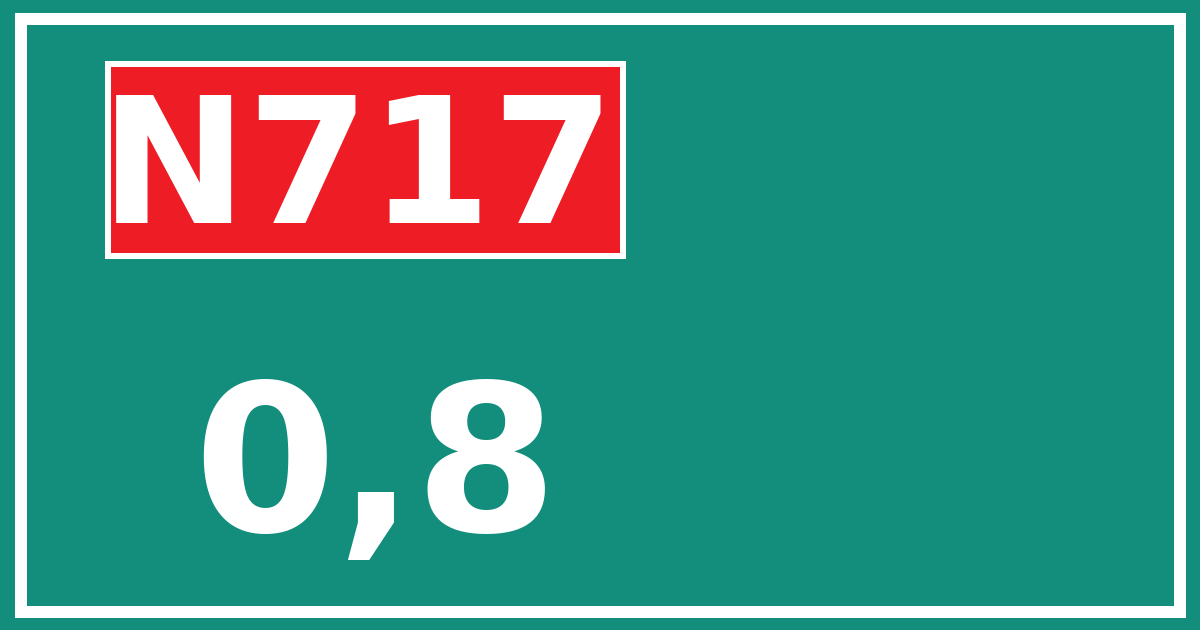Hectometerbord N717 0,8