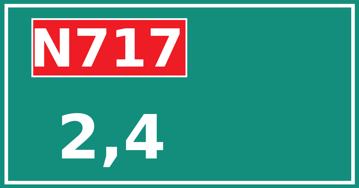 Hectometerbord N717 2,4