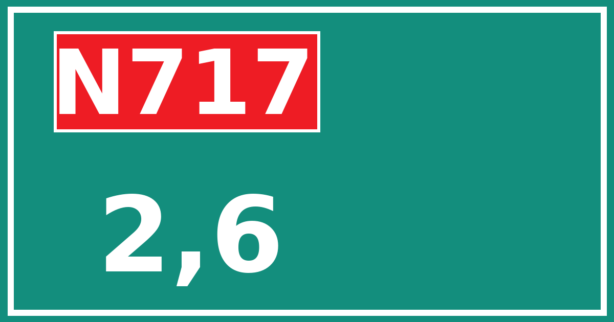 Hectometerbord N717 2,6