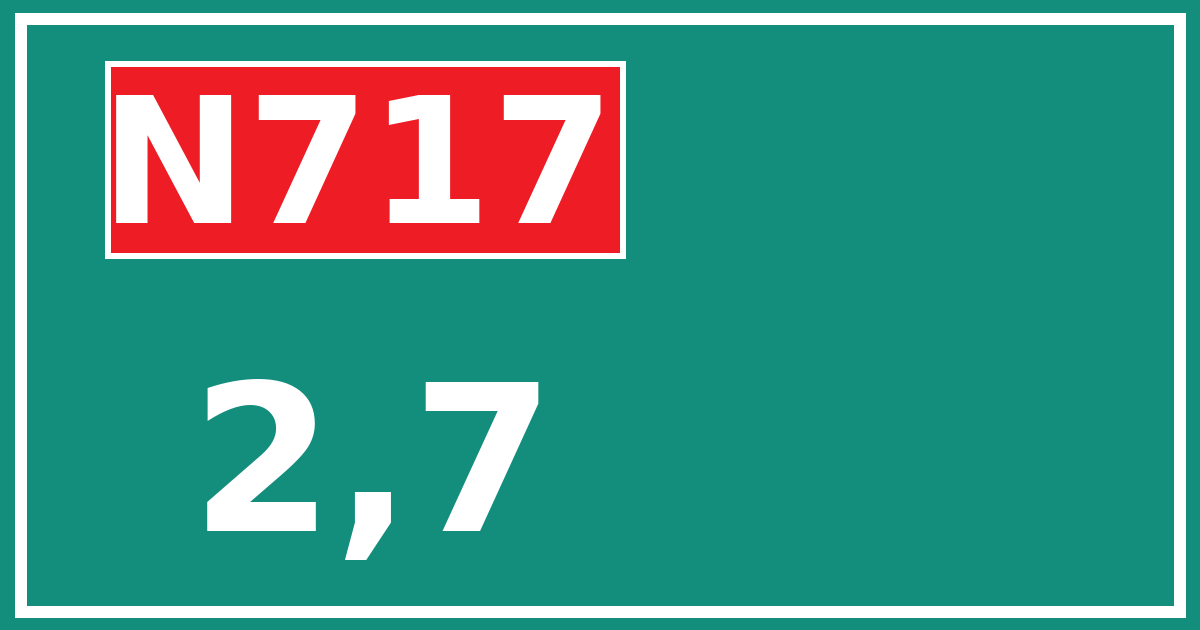 Hectometerbord N717 2,7