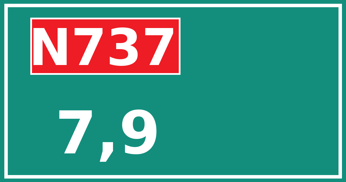 Hectometerbord N737 7,9
