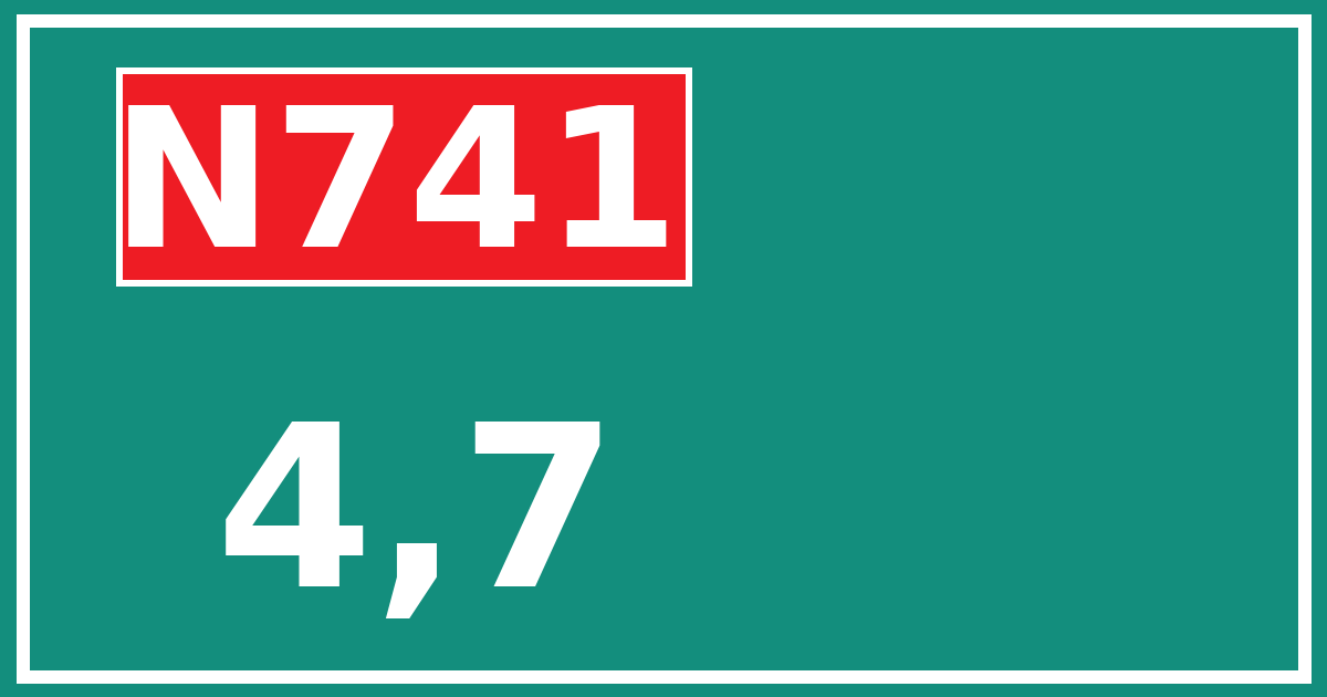Hectometerbord N741 4,7