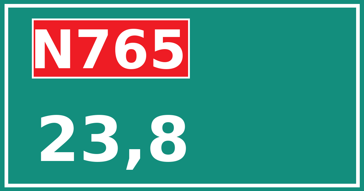Hectometerbord N765 23,8