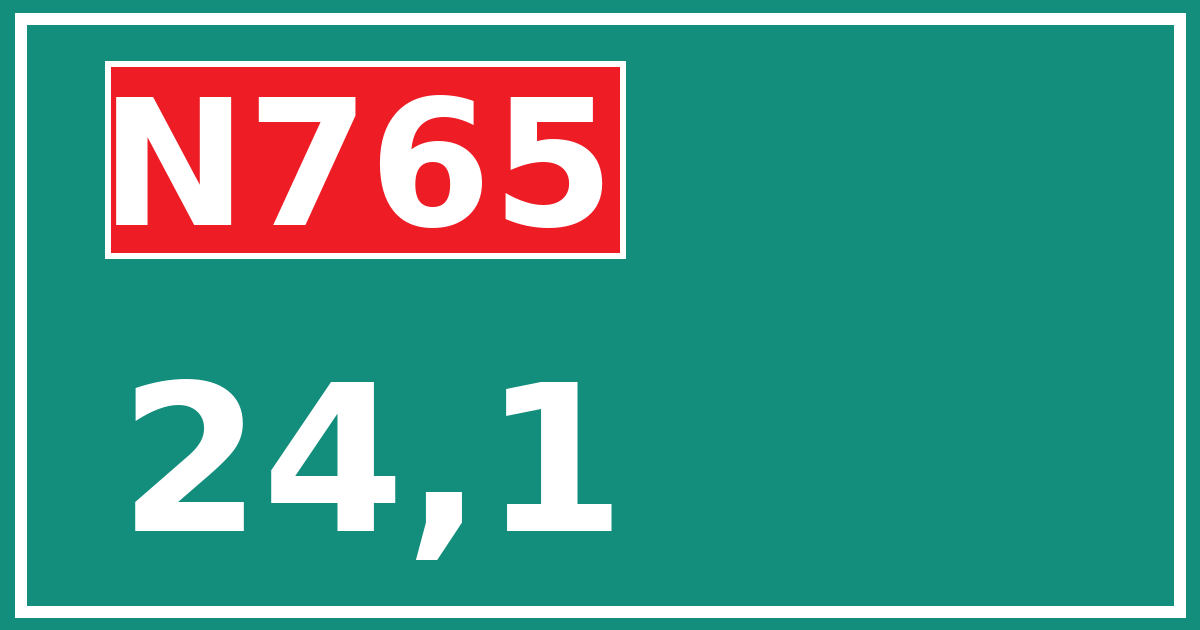 Hectometerbord N765 24,1