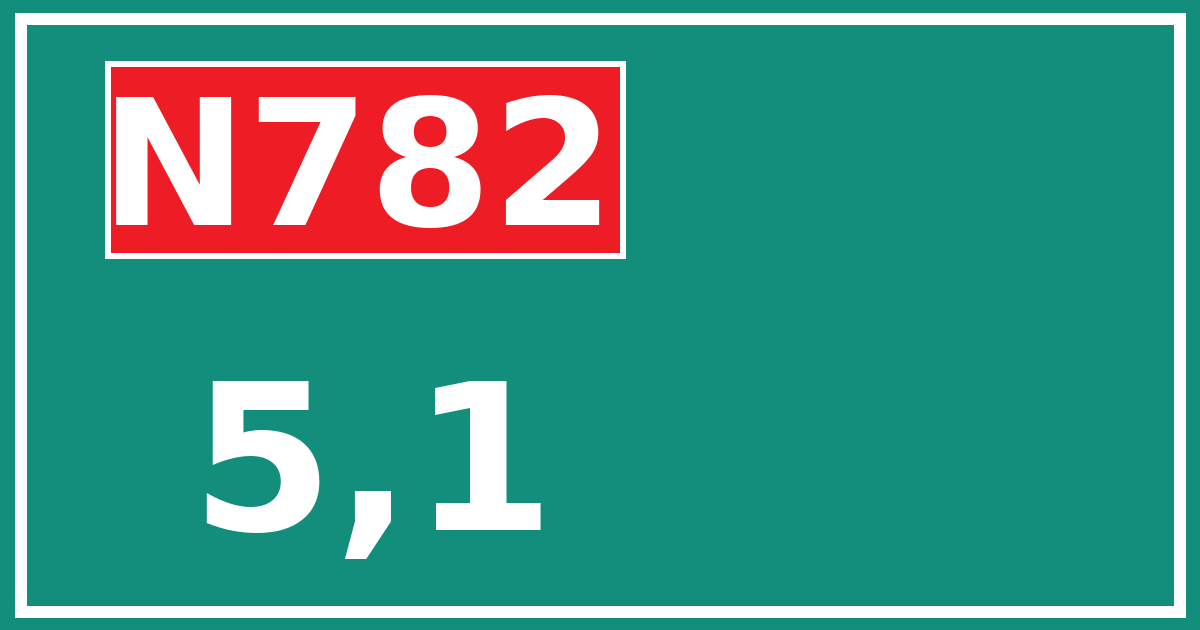 Hectometerbord N782 5,1
