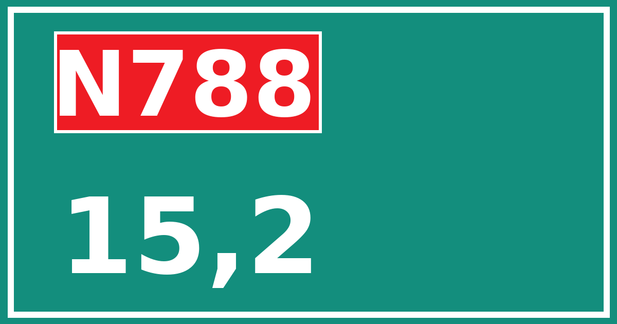 Hectometerbord N788 15,2
