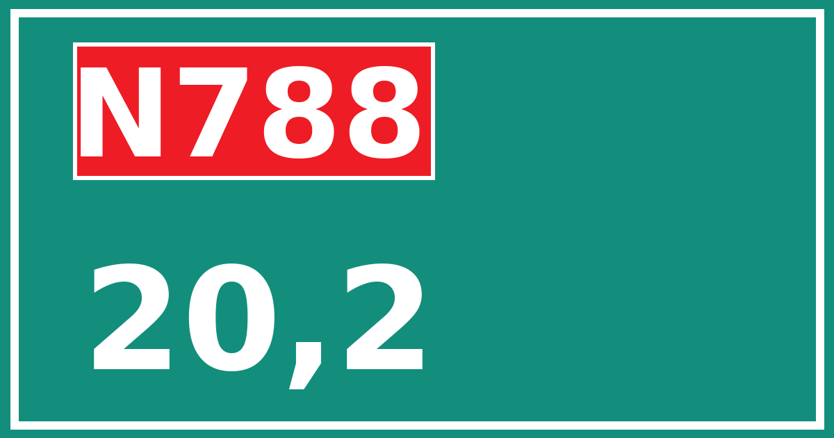 Hectometerbord N788 20,2