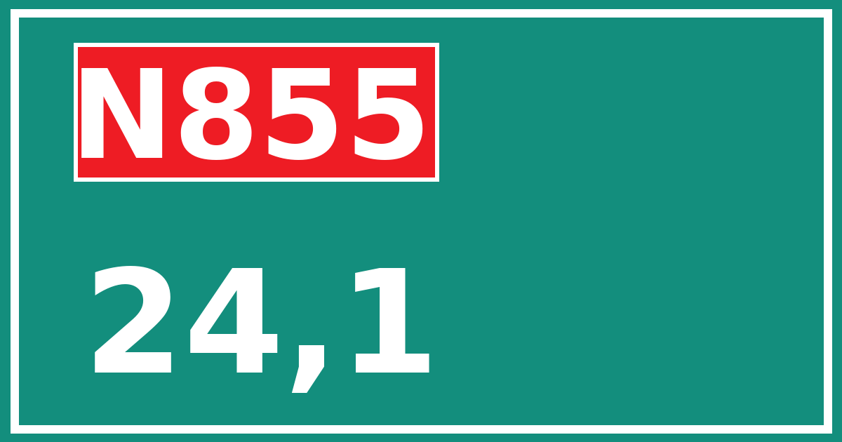 Hectometerbord N855 24,1