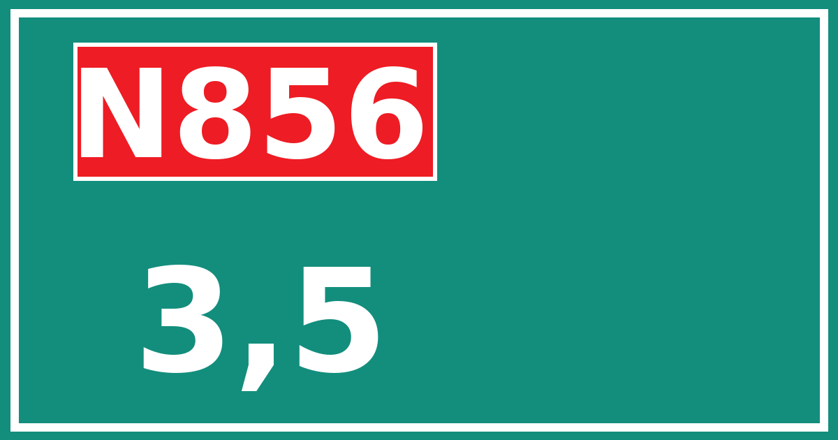 Hectometerbord N856 3,5