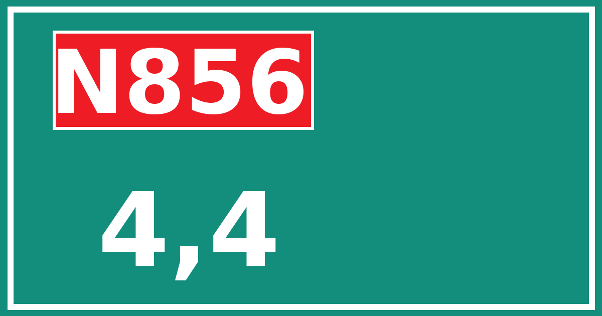 Hectometerbord N856 4,4