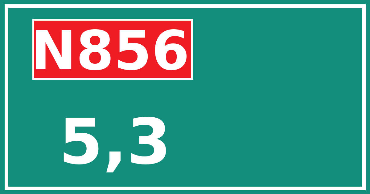 Hectometerbord N856 5,3