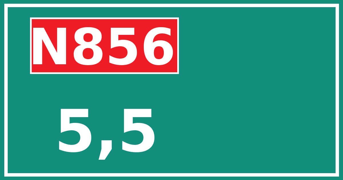 Hectometerbord N856 5,5
