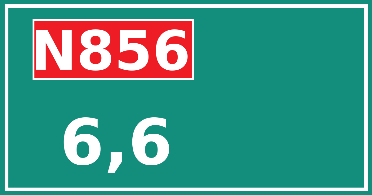 Hectometerbord N856 6,6