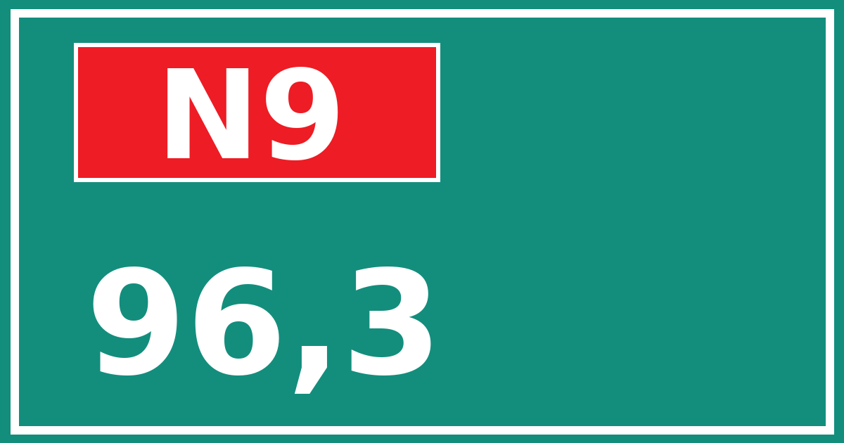 Hectometerbord N9 96,3