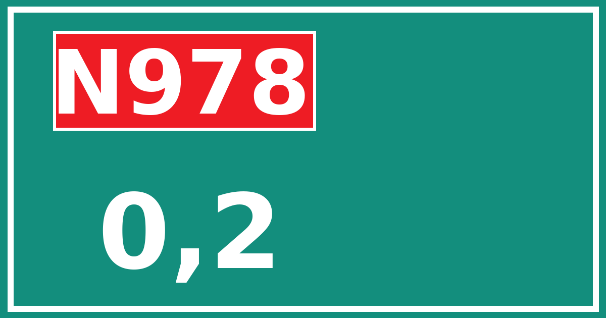 Hectometerbord N978 0,2