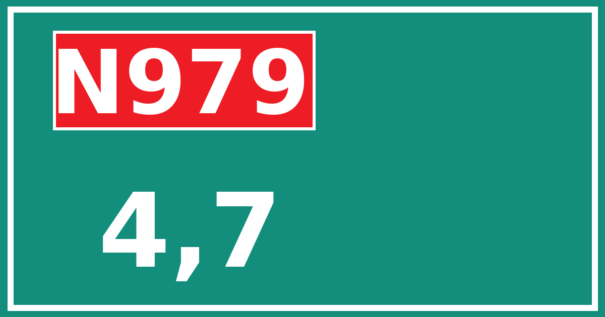 Hectometerbord N979 4,7