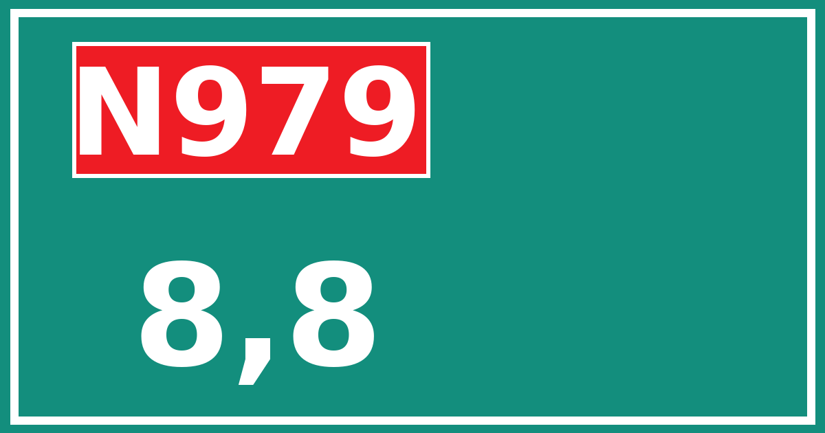Hectometerbord N979 8,8